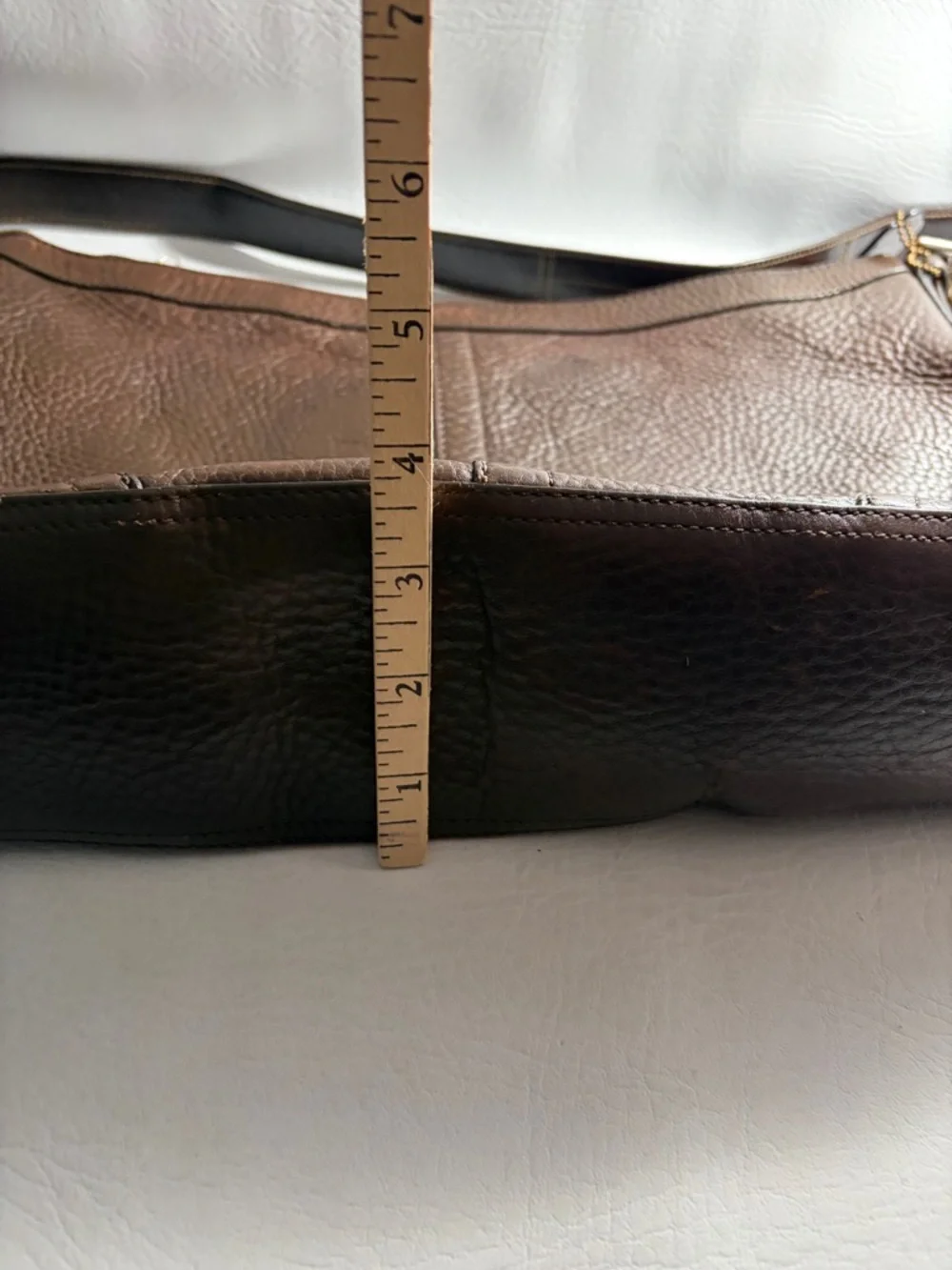 Coach Felicia F12323 Pebbled Brown Leather Bag 2008 - Picture 11 of 12